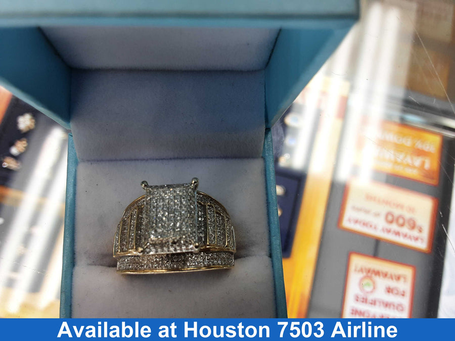 Women's Ring - Yellow Gold 10k (.417) 8.9 grams Size 10