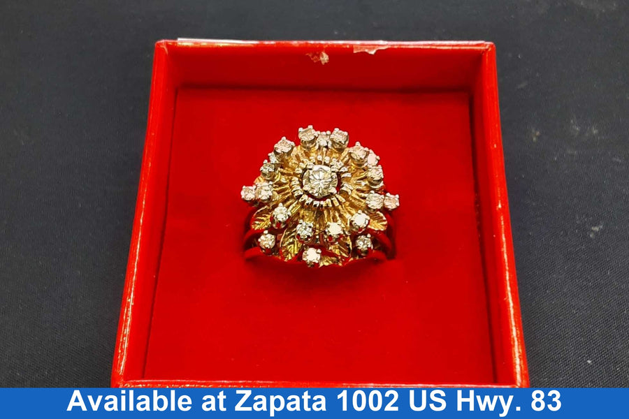 Women's Ring - Yellow Gold 14k (.585) 9 grams Size 6