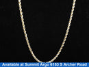 Rope Chain - Yellow Gold 14k (.585) 31.2 grams 24 inch