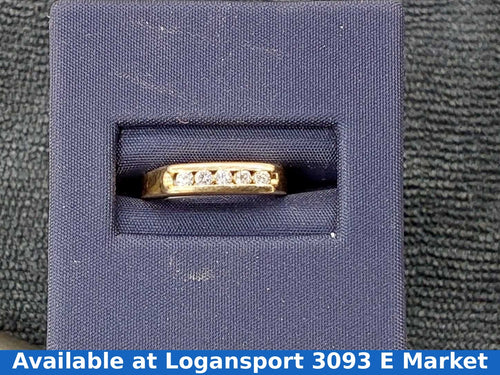 Men's Ring - Yellow Gold 14k (.585) 2.4 Grams Size 4.5
