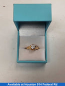 Women's Ring - Solitaire - Yellow Gold 14k (.585) 4.6 grams Size 6.5
