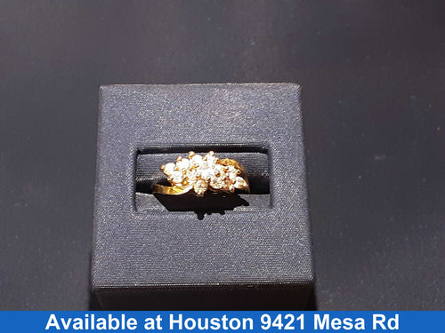 Women's Ring - Yellow Gold 14k (.585) 4.6 grams Size 5