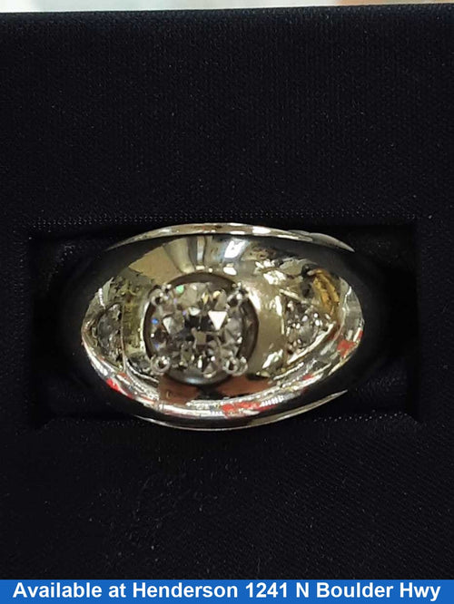 Men's Ring - White Gold 10k (.417) 11.9 grams Size 20