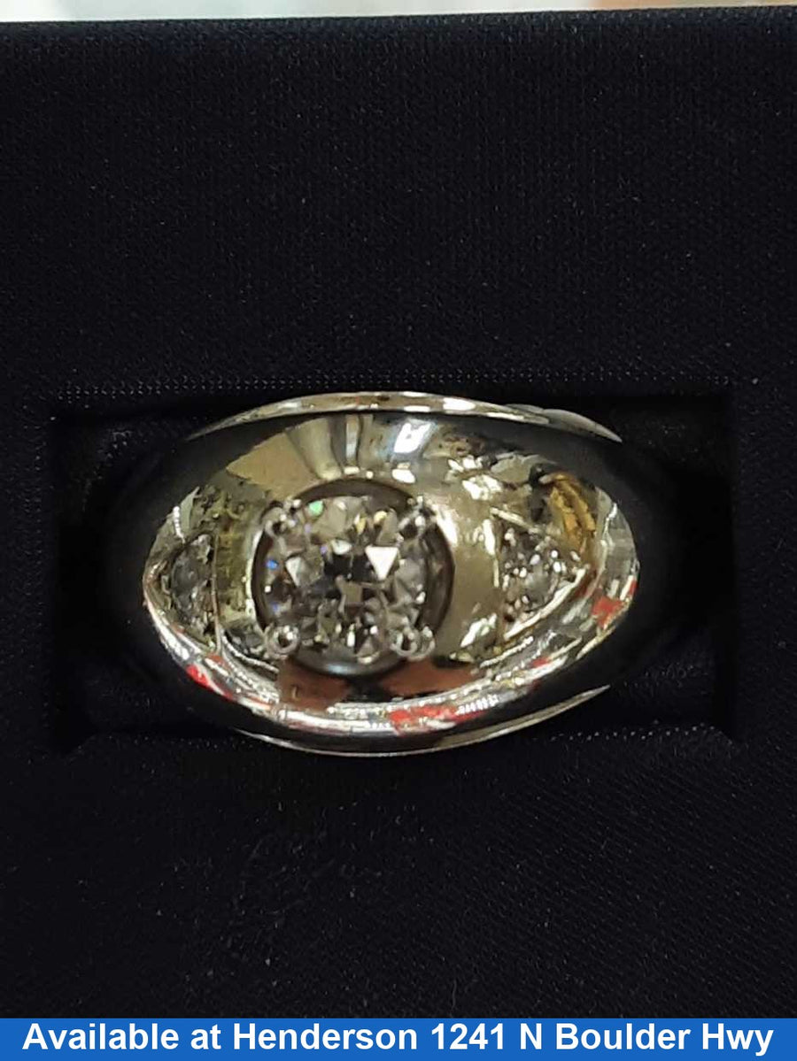 Men's Ring - White Gold 10k (.417) 11.9 grams Size 20