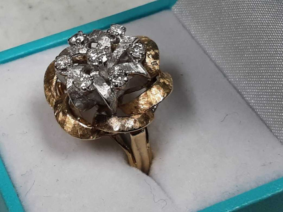 Women's Ring - Yellow Gold 14k (.585) 7.9 grams Size 6
