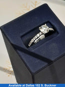Women's Ring - Solitaire - White Gold 14k (.585) 3 grams Size 20