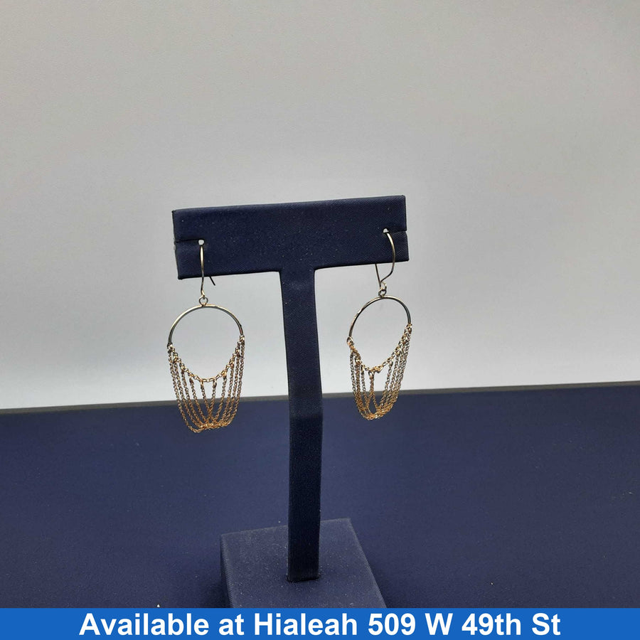 Hoop Earrings - Yellow Gold 14k (.585) 1.6 grams