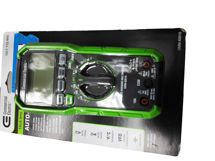 Commercial Electric Dmm-8301s Green Gauge / Meter