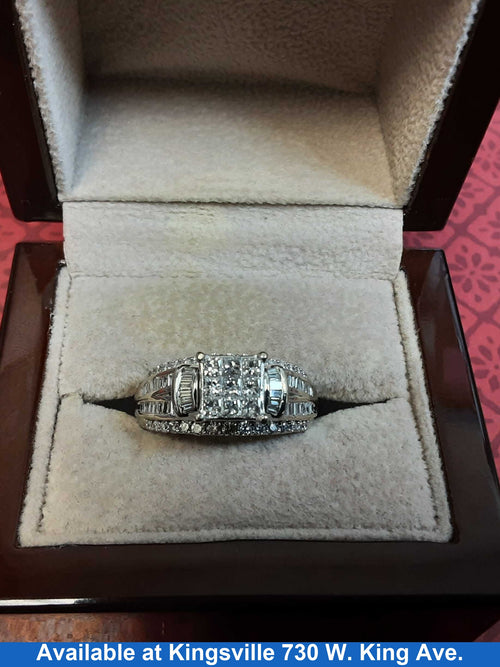 Women's Ring - Anniversary - White Gold 10k (.417) 5.7 grams Size 6.5