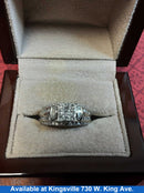 Women's Ring - Anniversary - White Gold 10k (.417) 5.7 grams Size 6.5