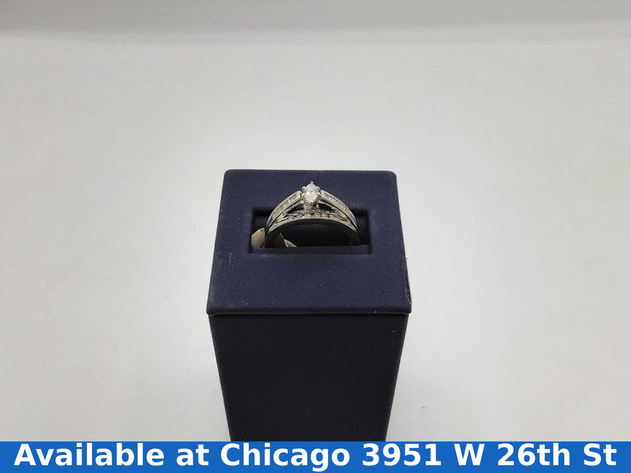 Ring - Engagement Set - White Gold 14k (.585) 4.4 grams Size 20
