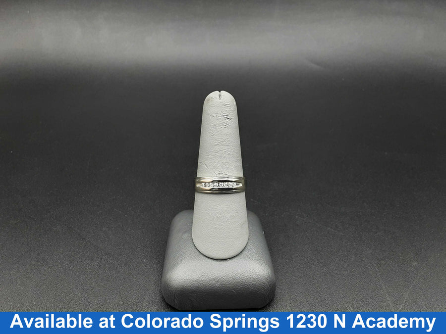 Ring - Wedding Band - White Gold 10k (.417) 2.4 grams Size 8.5