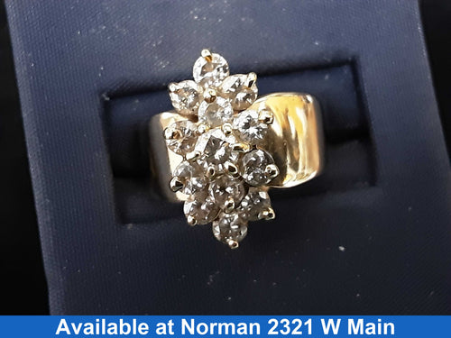 Women's Ring - Yellow Gold 14k (.585) 8 grams Size 6