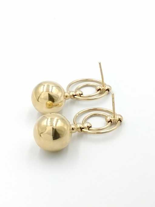 Gold Ball Earrings - Yellow Gold 14k (.585) 8.8 grams