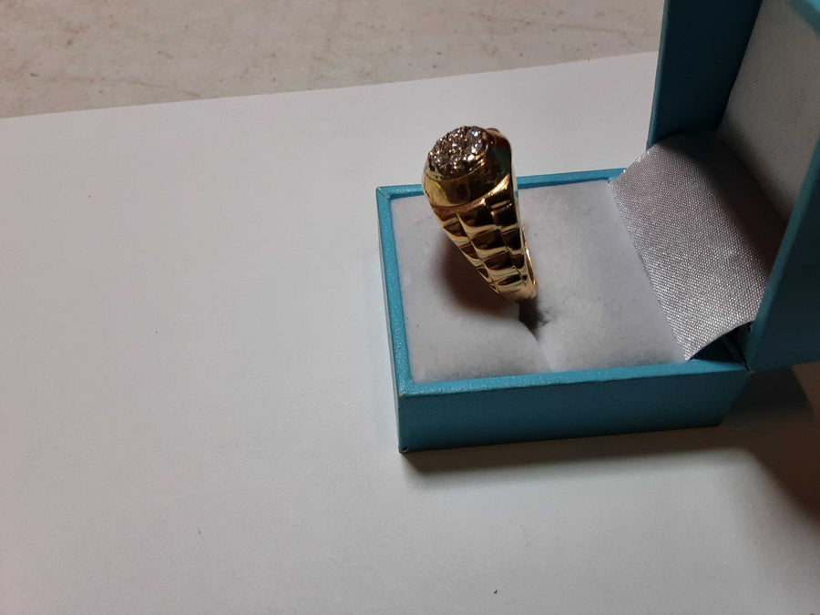 Men's Ring - Yellow Gold 14k (.585) 10 grams Size 12