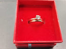 Ring - Engagement Set - Yellow Gold 14k (.585) 3.2 grams Size 6