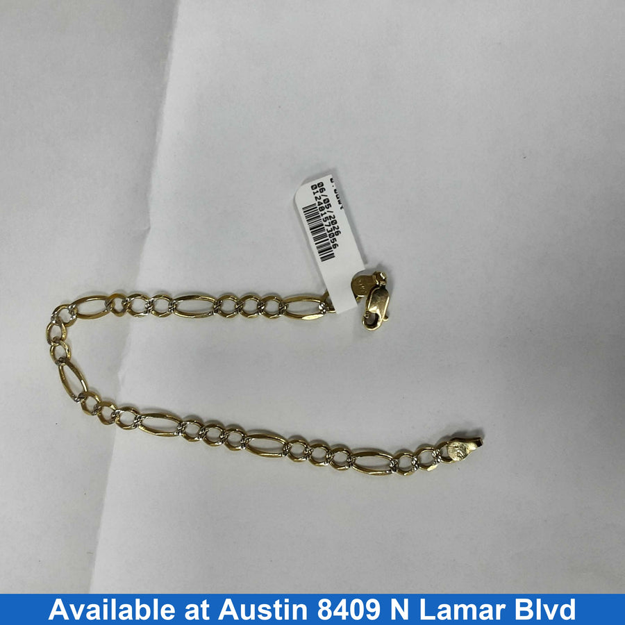 Link Bracelet - Yellow Gold 10k (.417) 5.9 grams 8 inch