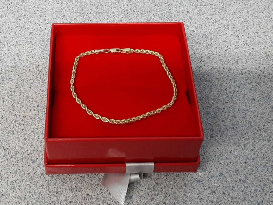 Rope Bracelet - Yellow Gold 14k (.585) 2.8 grams 7 inch