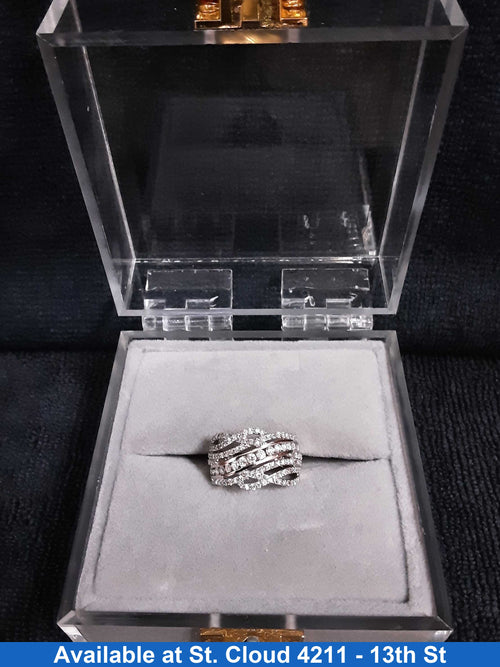 Women's Ring - 10k White Gold Diamond Band