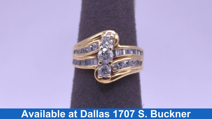 Women's Ring - Yellow Gold 10k (.417) 4.9 grams Size 7