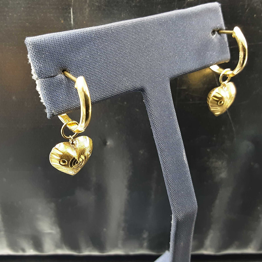 Bangle Earrings - Yellow Gold 18k (.750) 3.2 grams