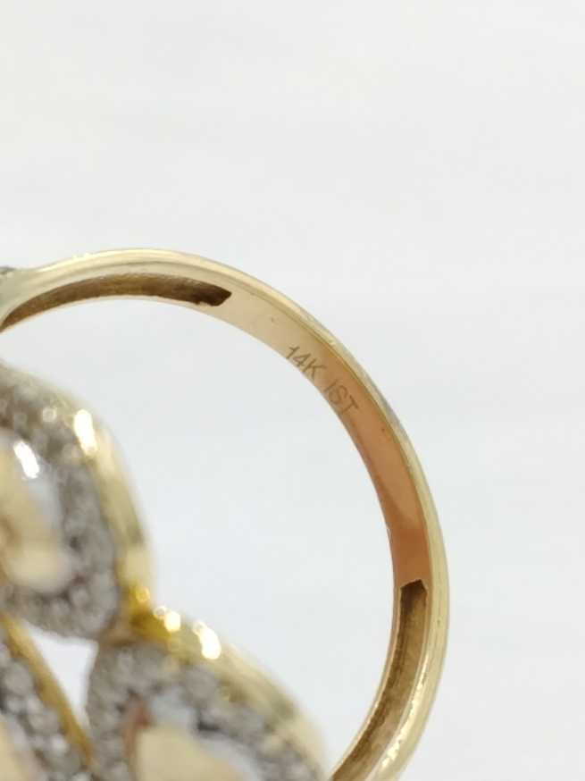 Women's Ring - Yellow Gold 14k (.585) 5.2 grams Size 8