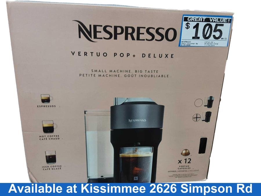 Nespresso Virtue Pop + Black Small Kitchen Appliance
