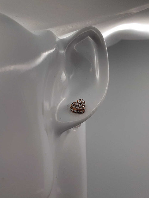 Double Stud Earring - Rose Gold 10k (.417) 1.5 grams