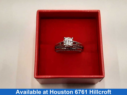 Ring - Engagement Set - Silver 5.1 grams Size 7
