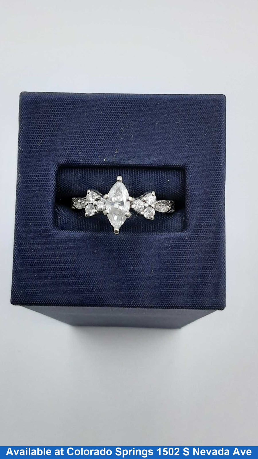 Women's Ring - White Gold 14k (.585) 4.2 grams Size 8.5