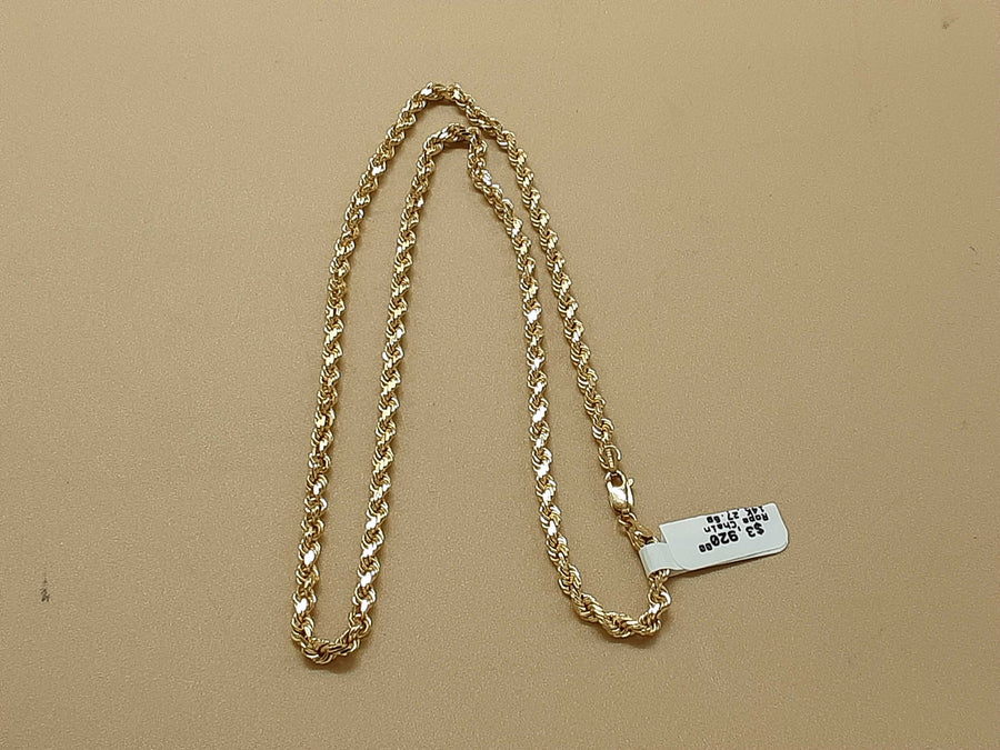 Rope Chain - Yellow Gold 14k (.585) 27.6 grams 22 inch