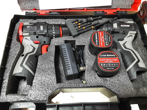 Nanwei Na-16qzj Black Cordless Impact Drill