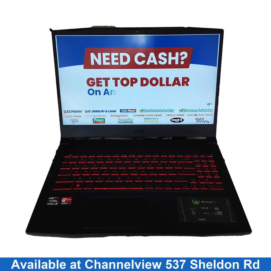 Msi Bravo 15 B5dd Amd Ryzen 7 16 Gb 500 Gb Black Laptop