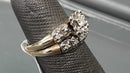 Ring - Wedding Set - Yellow Gold 14k (.585) 5 grams Size 5.5