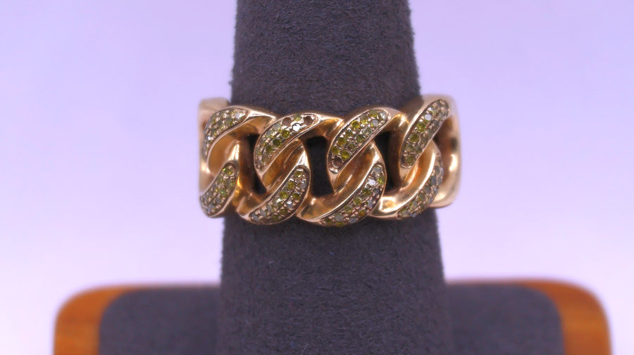 Women's Ring - Yellow Gold 10k (.417) 5.1 grams Size 9