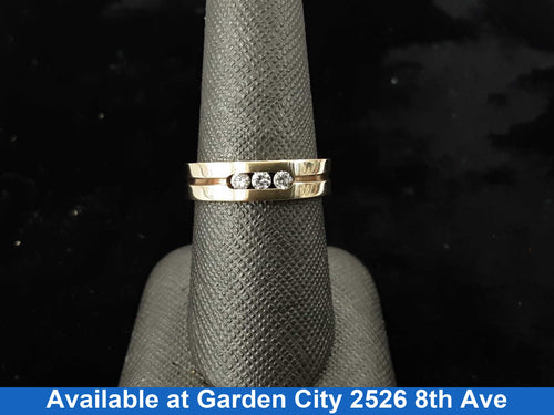 Men's Ring - Yellow Gold 10k (.417) 5.2 grams Size 8