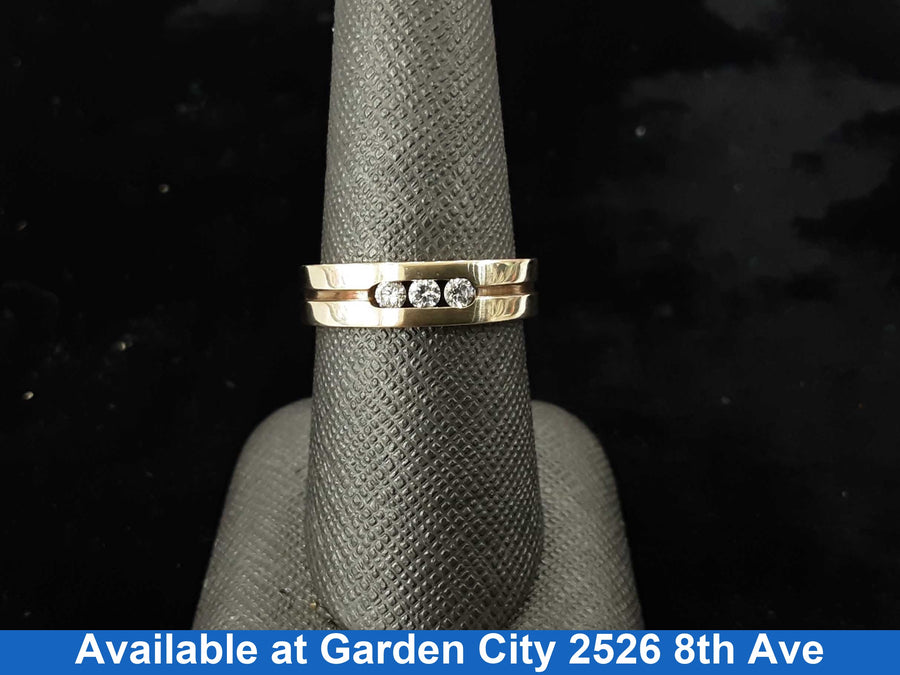 Men's Ring - Yellow Gold 10k (.417) 5.2 grams Size 8