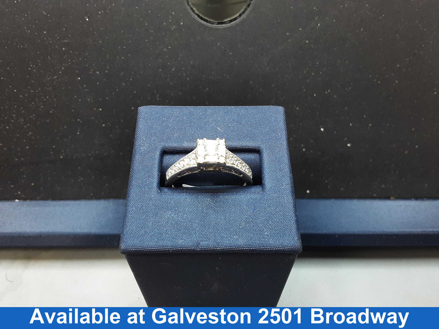 Ring - Engagement Set - Yellow Gold 14k (.585) 4 grams Size 10