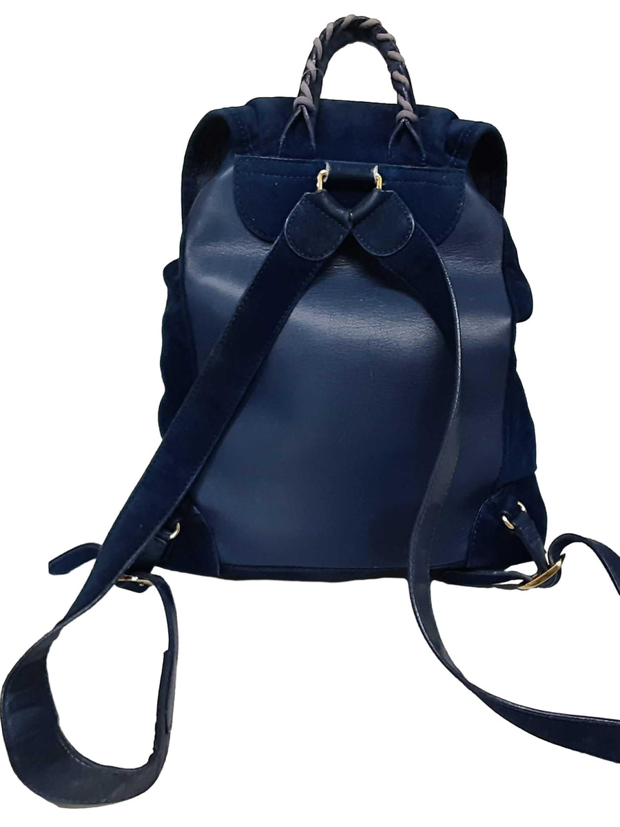 Balenciaga Baby Daim Suede Blue Purse / Handbag