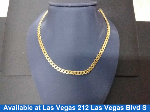 Cuban Link Chain - Yellow Gold 18k (.750) 14.3 grams 10 inch