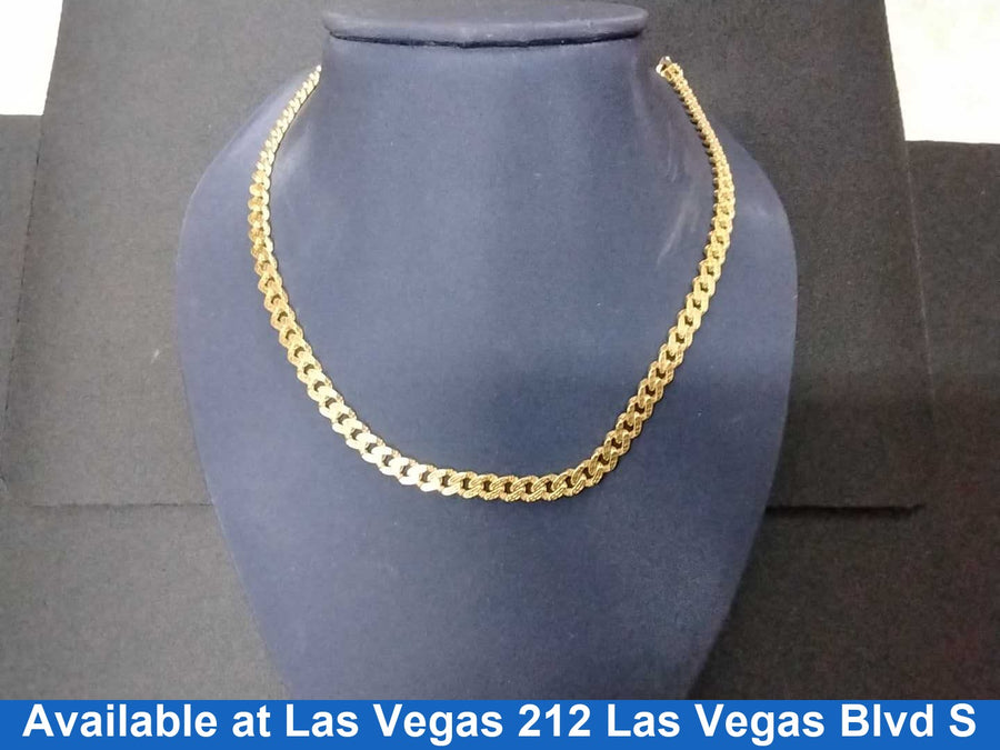 Cuban Link Chain - Yellow Gold 18k (.750) 14.3 grams 10 inch