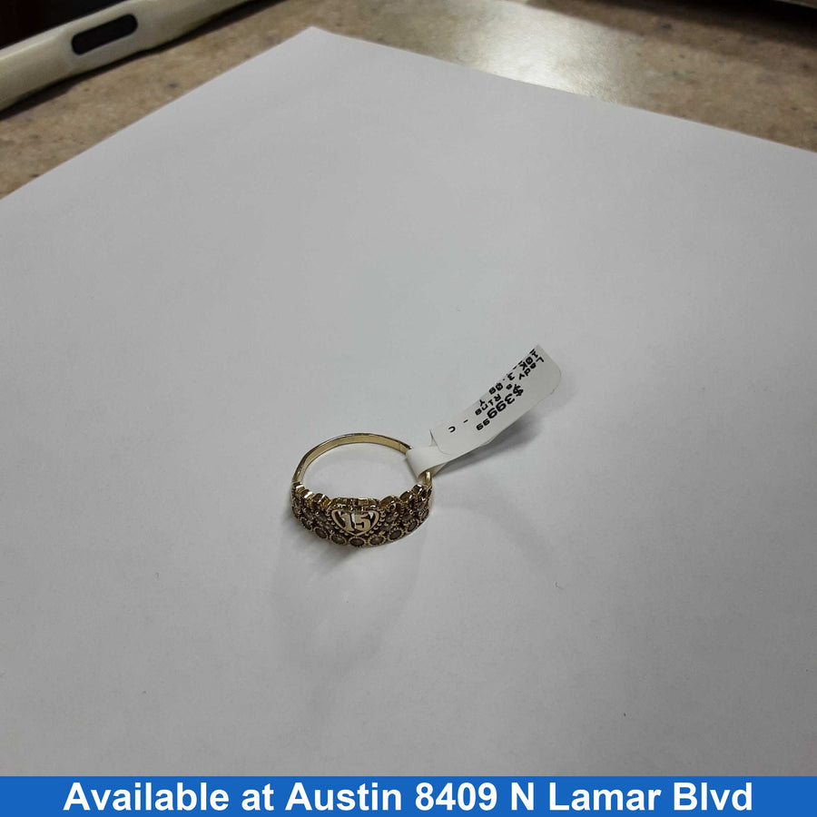 Women's Ring - Yellow Gold 10k (.417) 3 grams Size 8.5