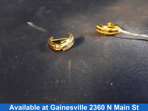 Hoop Earrings - Yellow Gold 14k (.585) 3 grams