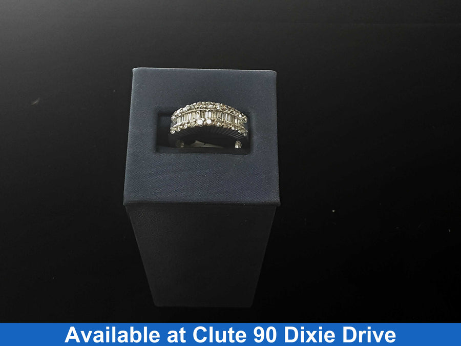 Women's Ring - Anniversary - White Gold 14k (.585) 5.4 grams Size 8