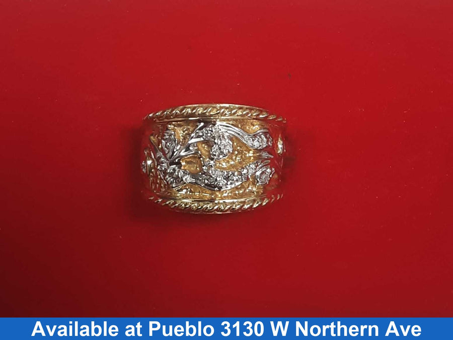 Women's Ring - Yellow Gold 10k (.417) 8 grams Size 6.5