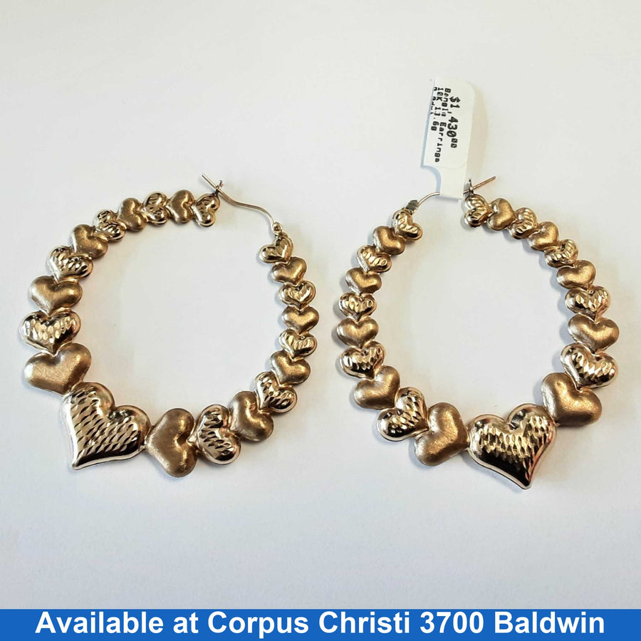 Bangle Earrings - Yellow Gold 10k (.417) 13.6 grams