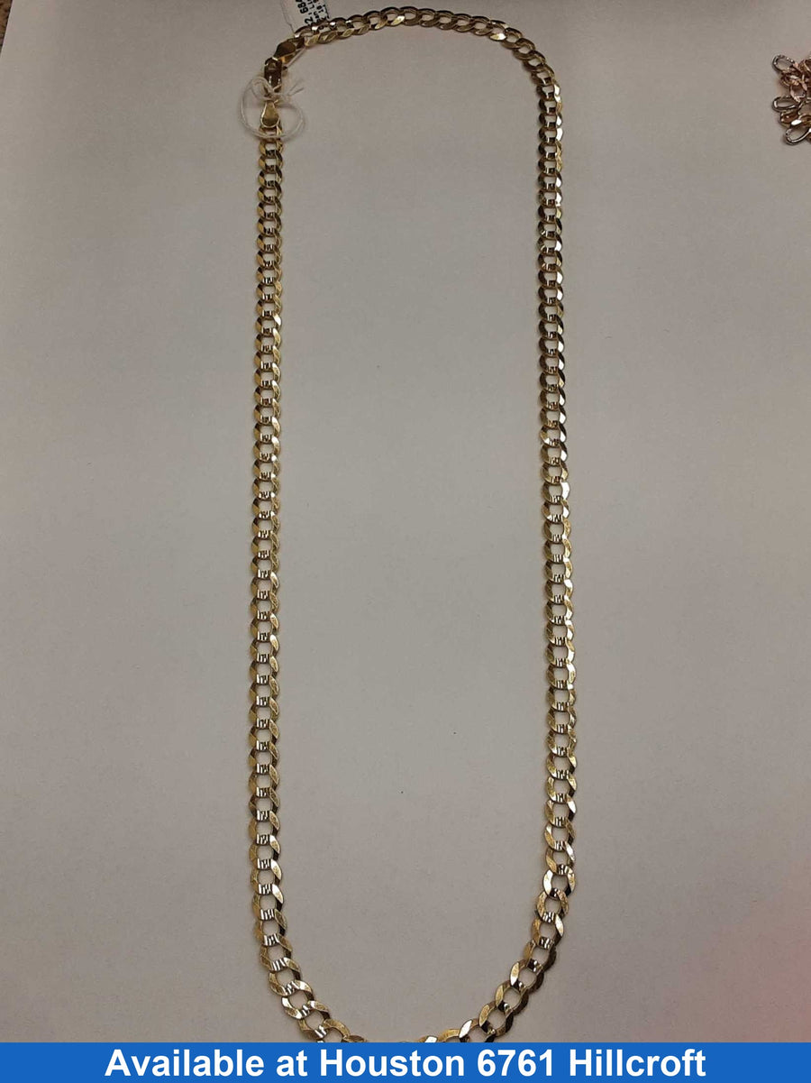Cuban Link Chain - Yellow Gold 14k (.585) 18.9 grams 22 inch