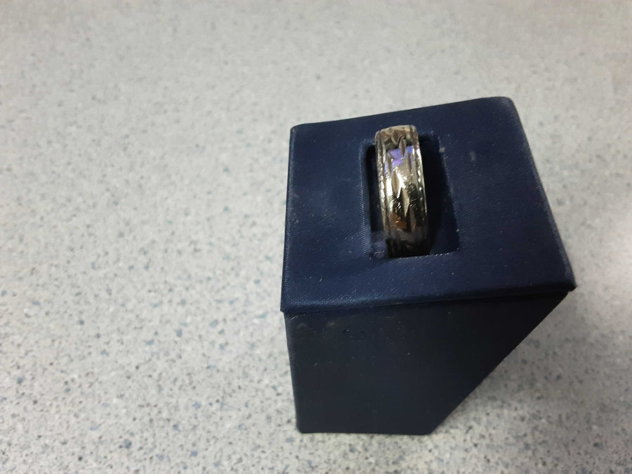 Ring - Wedding Band - Yellow Gold 14k (.585) 6.2 grams Size 12
