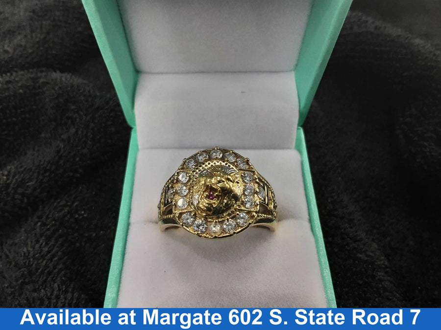 Men's Ring - Yellow Gold 10k (.417) 7 grams Size 12