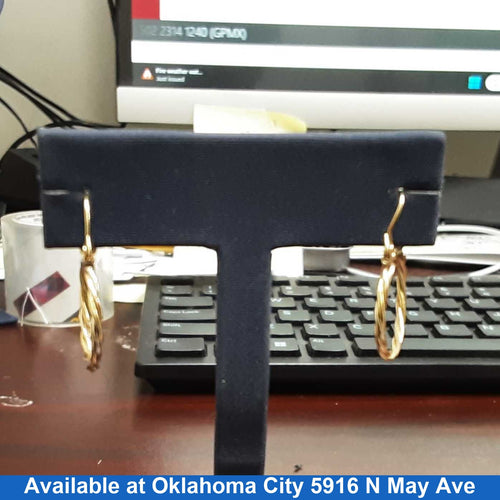Hoop Earrings - Yellow Gold 14k (.585) 1 grams
